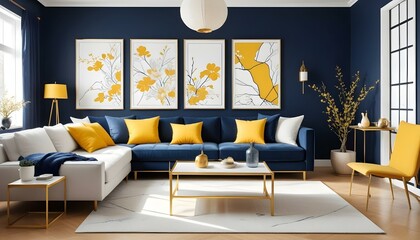 Photo interior modern design room 3d illustration