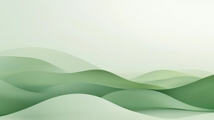 A green minimal design with a soft gradient and ample negative space