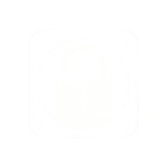 Lock png cyber security technology in white tone