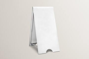 A-frame sign png mockup, transparent sandwich board