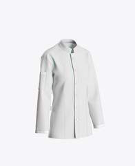 Men's Chef's Jacket Mockup. 3D Model