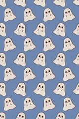 Fototapeta premium seamless pattern with halloween ghost