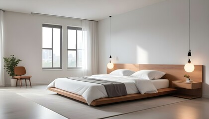Photo interior modern design room 3d illustration