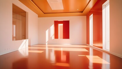 Photo interior modern design room 3d illustration
