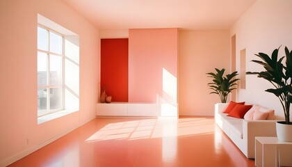 Photo interior modern design room 3d illustration