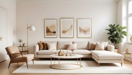 Photo interior modern design room 3d illustration