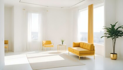 Fototapeta premium Photo interior modern design room 3d illustration