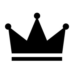 Crown ranking png icon sticker, flat graphic on transparent background
