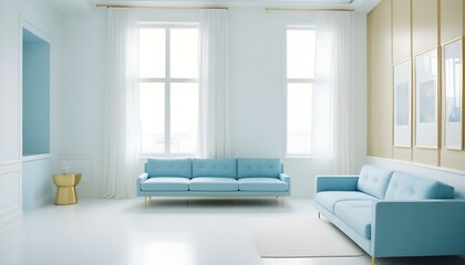 Photo interior modern design room 3d illustration