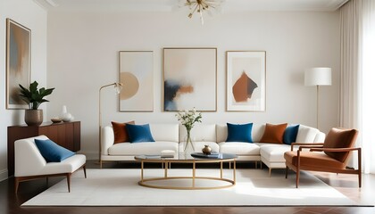 Photo interior modern design room 3d illustration