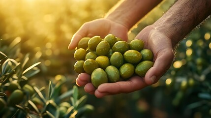virgin olive oil traditional hand picked olives green olives and olive trees cultivation and harvesting season by hands : Generative AI