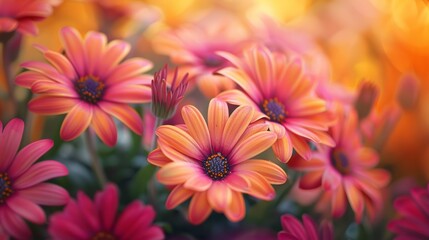 Close-up of vibrant flowers