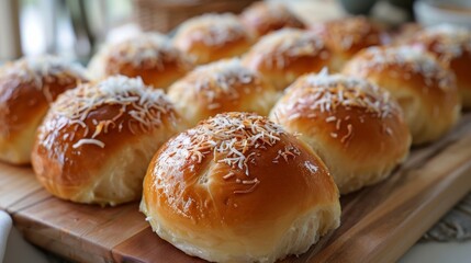 Freshly Baked Buns with Cream Cheese