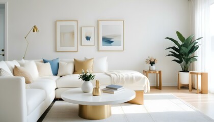 Fototapeta premium Photo interior modern design room 3d illustration