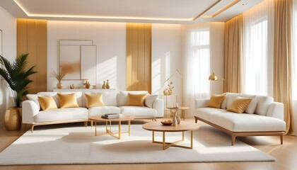 Photo interior modern design room 3d illustration