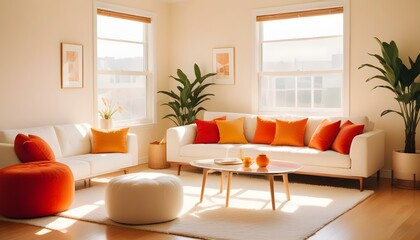 Obraz premium Photo interior modern design room 3d illustration