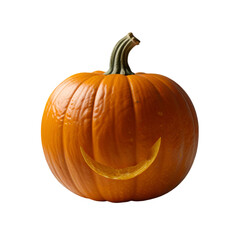 A pumpkin Isolated on a transparent background. Ai generative