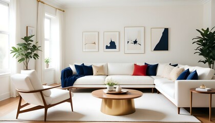 Photo interior modern design room 3d illustration