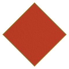 Brown rhombus png sticker, geometric shape, transparent background