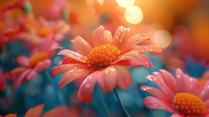 Close-up of Vibrant Flowers