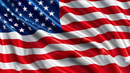 American Flag Waving