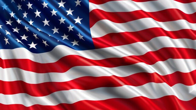 American Flag Waving