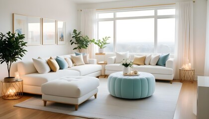 Photo interior modern design room 3d illustration
