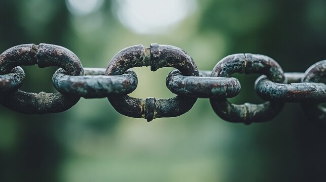 Breaking the cycle of addiction on International Overdose Awareness Day with a minimalist depiction of a broken chain link