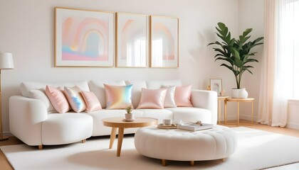 Photo interior modern design room 3d illustration