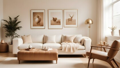 Photo interior modern design room 3d illustration