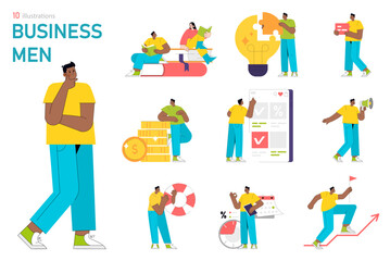 businessman. Flat Vector Illustration