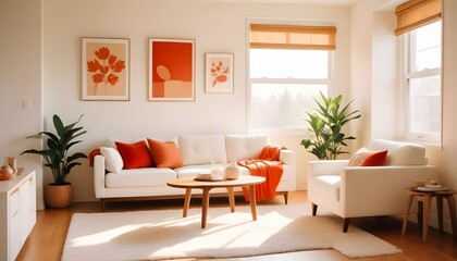Photo interior modern design room 3d illustration