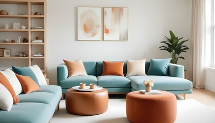 Photo interior modern design room 3d illustration