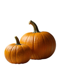 A pumpkin Isolated on a transparent background. Ai generative