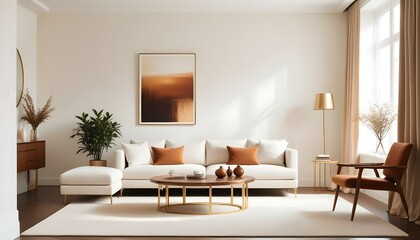 Photo interior modern design room 3d illustration