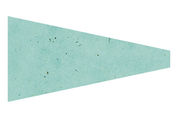 Triangle flag shape png sticker, blue geometric graphic, transparent background