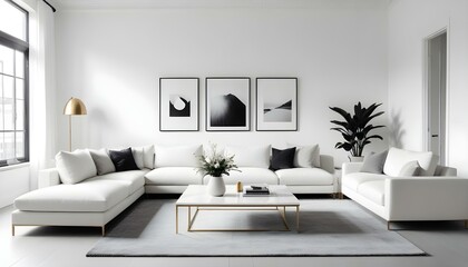 Photo interior modern design room 3d illustration