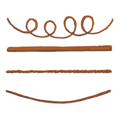 Sewing threads png sticker, transparent background set