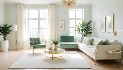 Photo interior modern design room 3d illustration