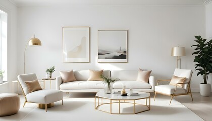 Photo interior modern design room 3d illustration