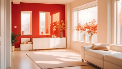 Photo interior modern design room 3d illustration