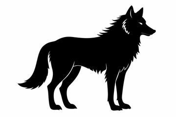 
Wolf silhouette, Wolf icon, Wolf Svg, Wolf vector illustration