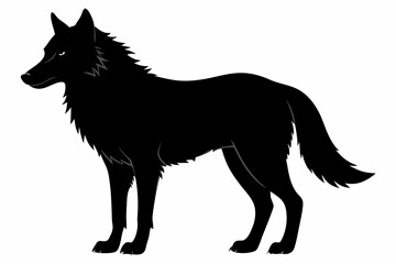 
Wolf silhouette, Wolf icon, Wolf Svg, Wolf vector illustration