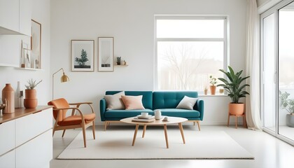 Photo interior modern design room 3d illustration