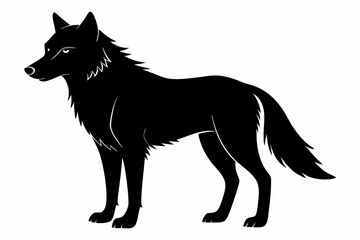 
Wolf silhouette, Wolf icon, Wolf Svg, Wolf vector illustration