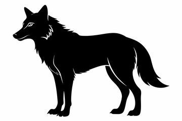 
Wolf silhouette, Wolf icon, Wolf Svg, Wolf vector illustration