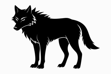 
Wolf silhouette, Wolf icon, Wolf Svg, Wolf vector illustration