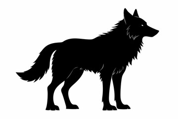 
Wolf silhouette, Wolf icon, Wolf Svg, Wolf vector illustration