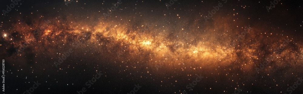 Aufkleber deep space background featuring stardust and shining stars highlighted by a cosmic milky way backdro