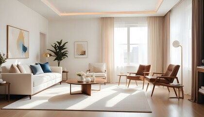 Photo interior modern design room 3d illustration